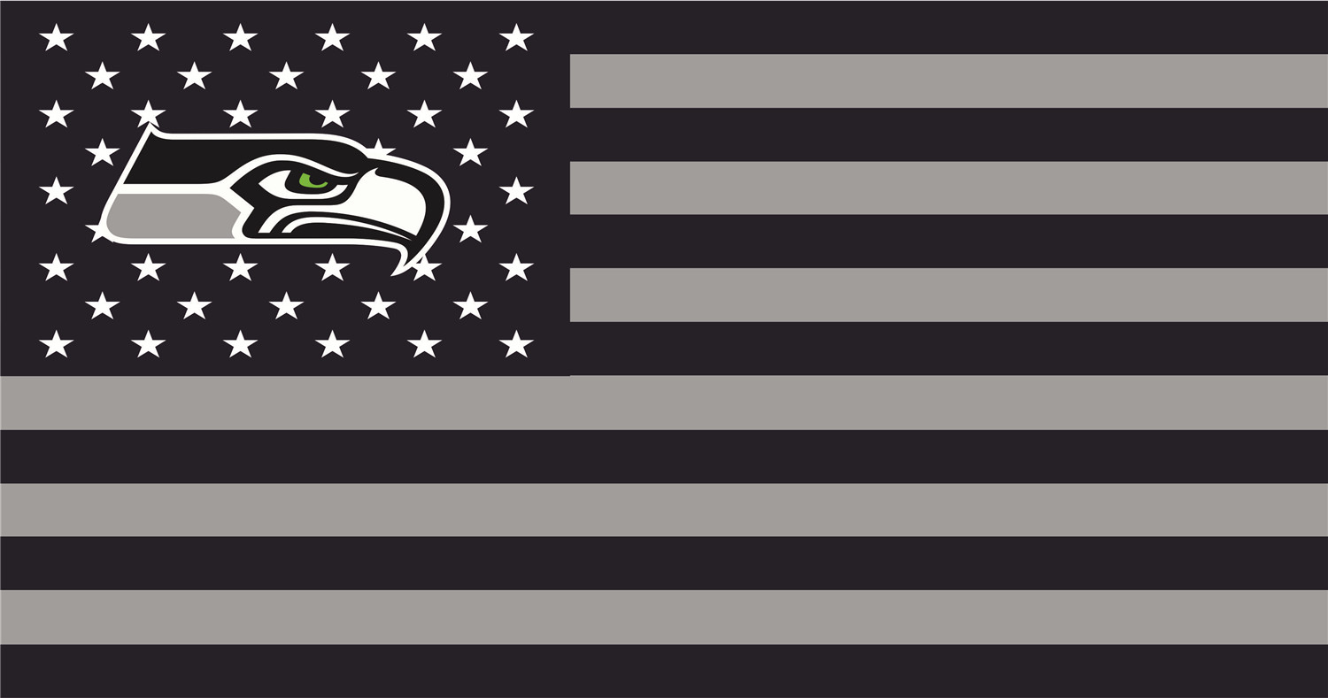 Seattle Seahawks Flags fabric transfer